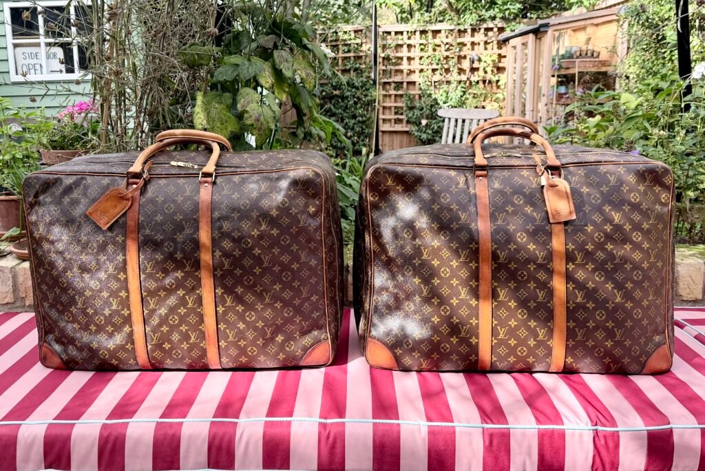 Classic Louis Vuitton Sirius 50 Monogram Travel Case (Matching Pair)