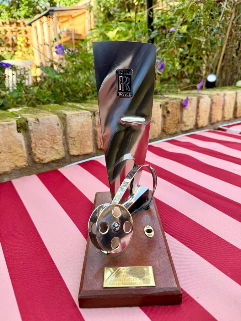 Unique Rolls-Royce Chromed Desk Companion – Commemorative Piece.