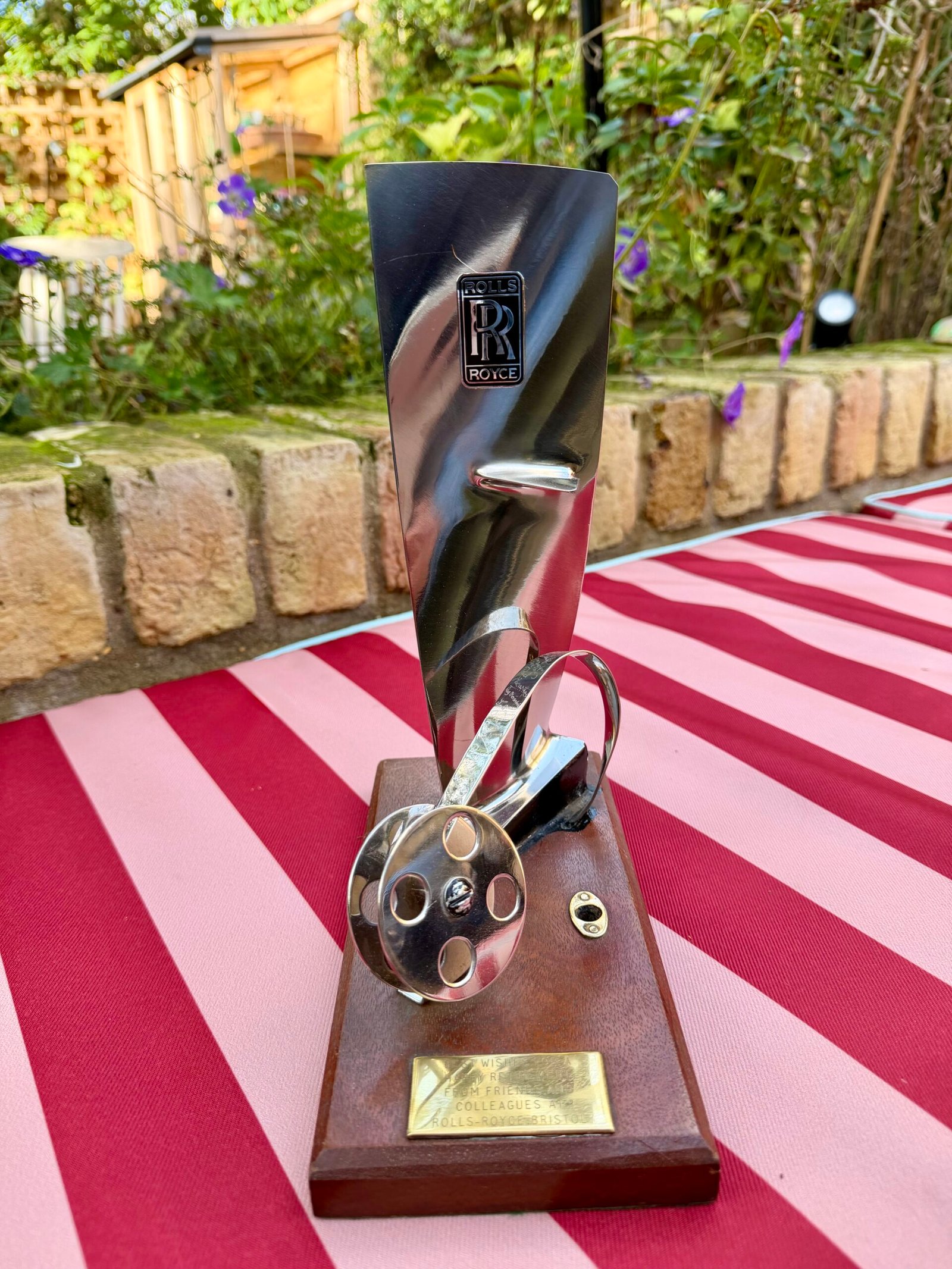 Unique Rolls-Royce Chromed Desk Companion – Commemorative Piece.